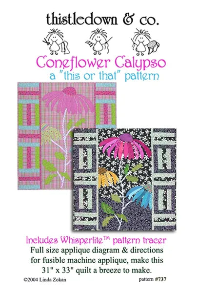 Coneflower Calypso quilt pattern