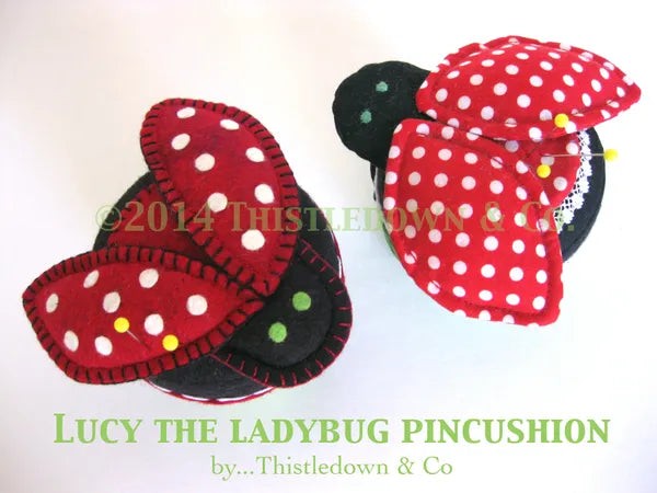 Pincushion pattern - Lucy the Ladybug