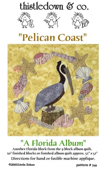 Pelican Coast applique quilt pattern - A Florida Album