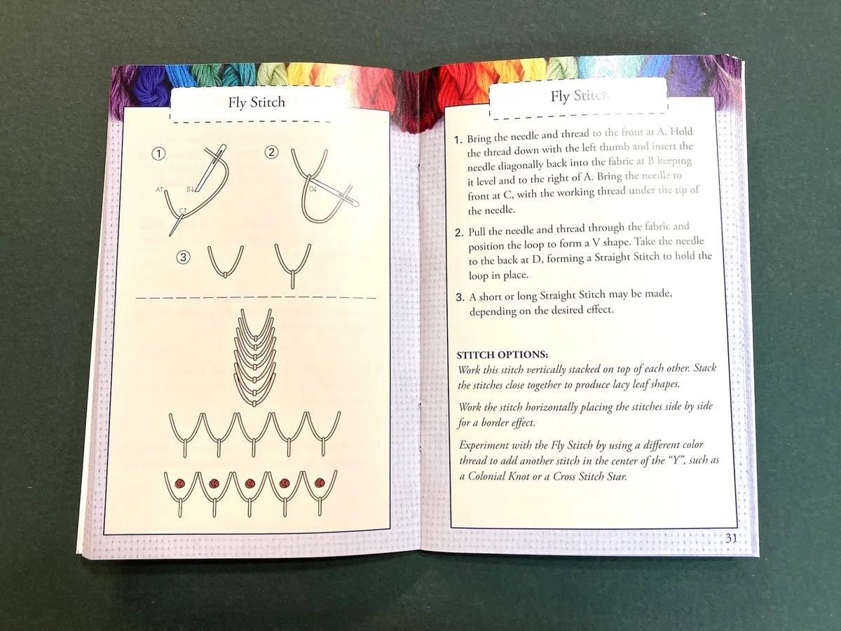 Hand Embroidery Stitches-at-a-glance book